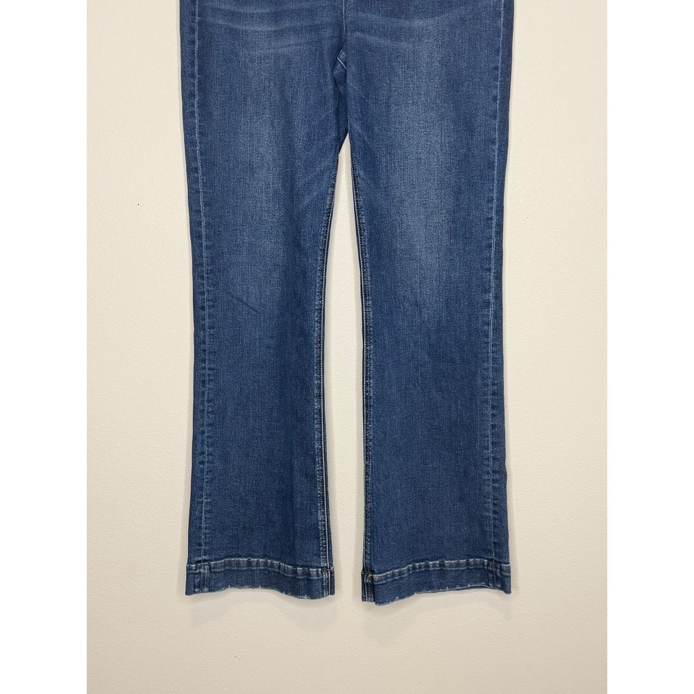 Vervet Women's Blue High Rise Flare Jeans Medium Wash Stretch Denim Sz 34 - Picture 4 of 7